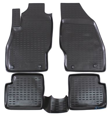 Gummifußmatten Gummimatten 3D Passend Für Opel Corsa D / E 2006-2019 4 Tlg