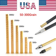 12pcs 50GR Heavy Weight Arrow Brass Inserts ID6.2mm BRSIN7750A + Combined Ship
