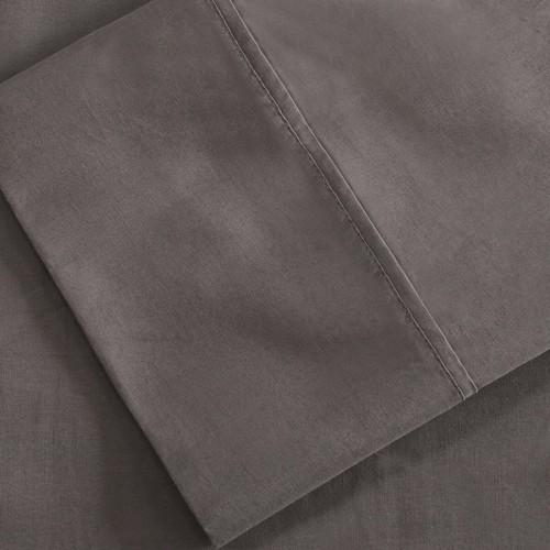 300 Thread Count 100% Cotton Percale Breathable Solid Deep Pocket Sheet Set - Picture 17 of 48
