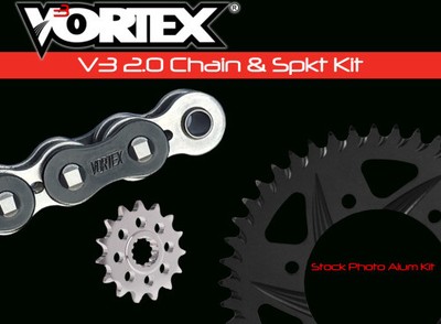 Vortex V3 Chain & Spkt Kits Black CK3173 vtxCK3173