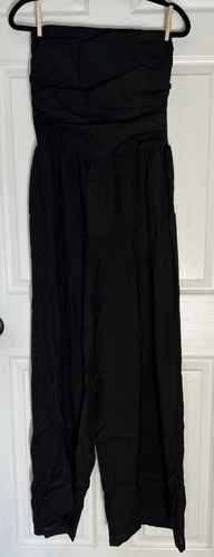 Cider Brand NEW with Tags! Women’s Strapless One Piece Black Jumpsuit.