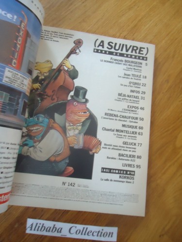 REVUE BD à suivre 142 1989 Magazine avec AS COMICS 10 KORKOS A - Imagen 2 de 3