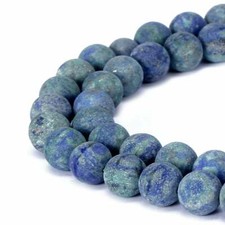 Chrysocolla Matte Round Beads 4mm 6mm 8mm 10mm 12mm 15.5" Strand