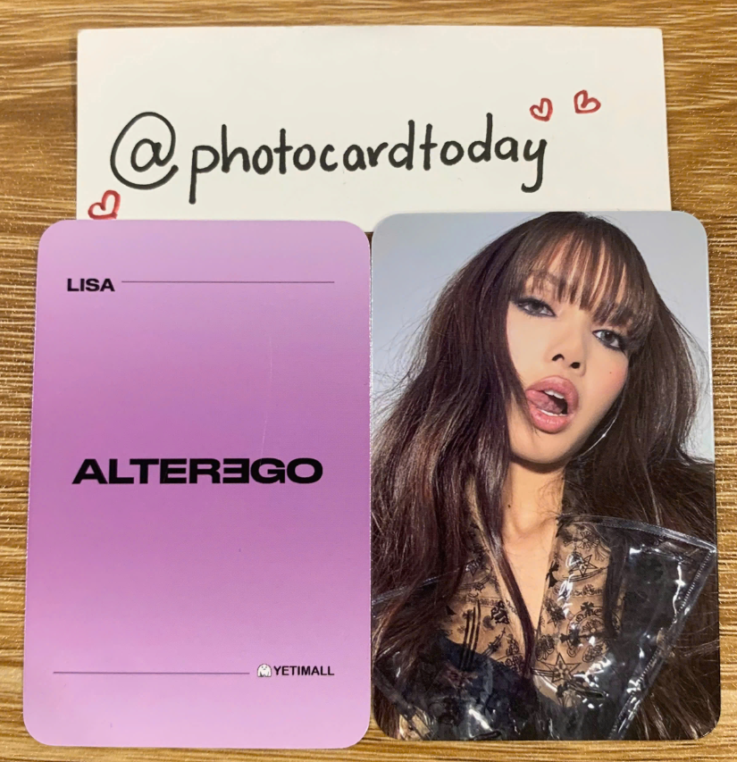 LISA BLACKPINK ALTER EGO CHINA POB YETIMALL OFFICIAL LISA BLACKPINK ALTER EGO CHINA POB YETIMALL OFFICIAL