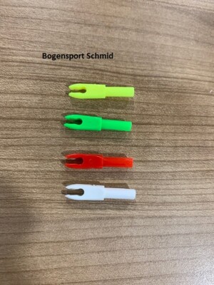12x Bohning F Nock Double Lock Small Nocken Pfeile Farben Stecknocke 1# Neu