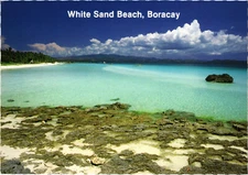 PC PHILIPPINES, WHITE SAND BEACH, BORACAY, Modern Postcard (b60319)