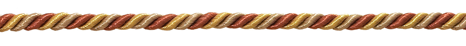 Orange Gold Pink 3/16"" Decorative Rope Cord Cinnamon Toast [10 Yards]