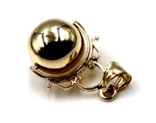 Kaedesigns New Genuine 9ct 9K Solid Yellow Gold Euro 14mm Ball Spinner Pendant