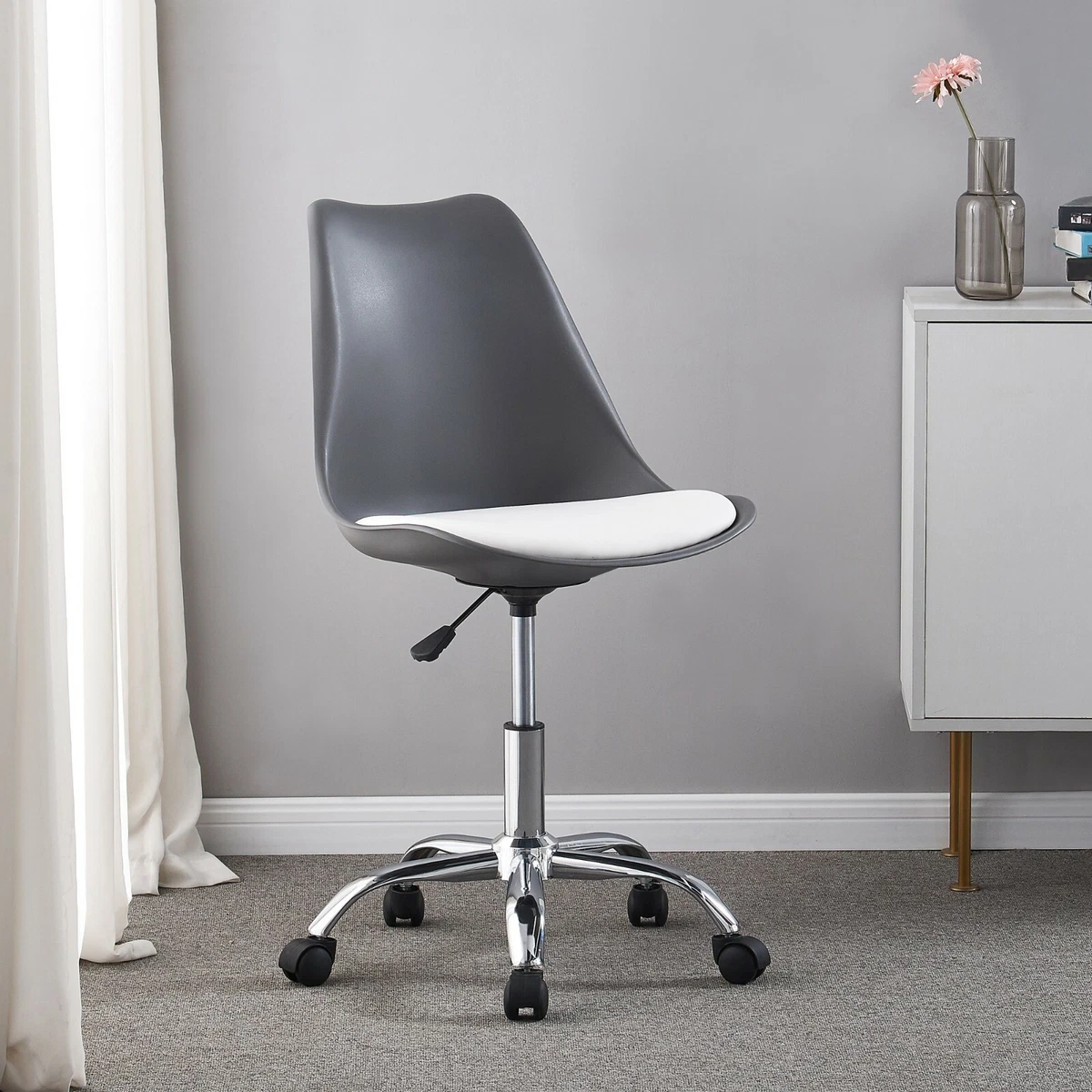 Bedroom chair on sale wheels