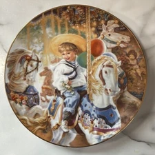 Vintage 1992 Reco “Carousel of Dreams” Limited Edition Plate Fourth Issue