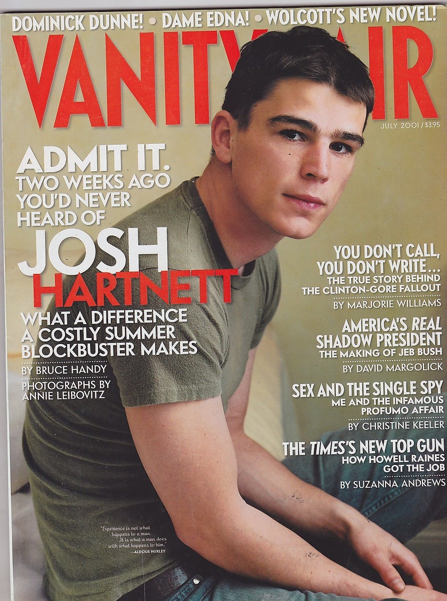 JULY 2001 VANITY FAIR magazine (no label ) - JOSH HARTNETT | eBay