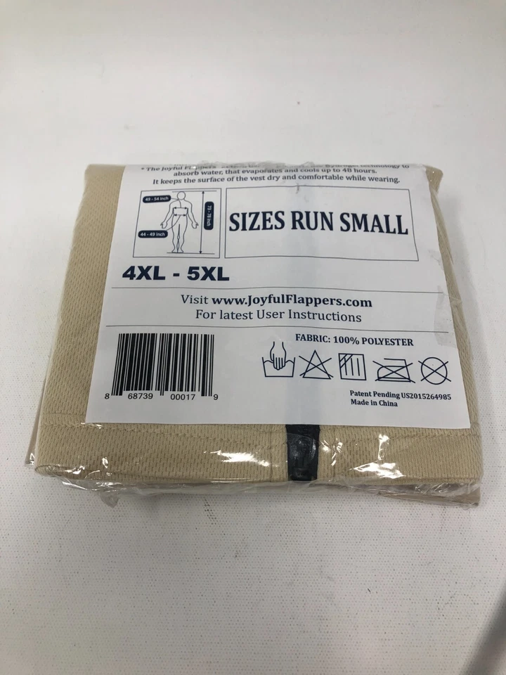 Joyful Flappers 2COOL Gear Vest ~ Multipurpose Hydrogel Cooling Vest, 4XL-5XL - Image 2 of 4