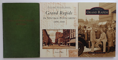 Grand Rapids, Michigan history books - lot of 3 (1932, 2005, 2015) PB & HC