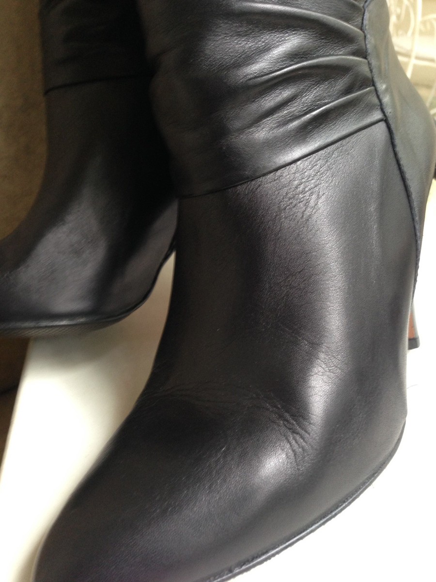 New Alfani ModeLars genuine black leather boots 8 Women Shoes/Boots Black Leather High Heel Size8 Brand New  main image 3