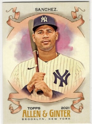 2021 Topps Allen & Ginter Baseball Gary Sanchez No. 186 New York Yankees