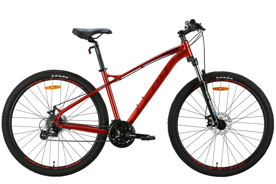 Mountainbike MTB 29 " Alluminio Freno a Disco Rosso Rh 46 CM Bicicletta