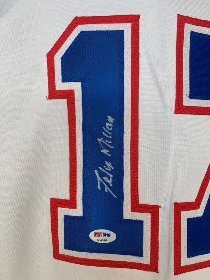 Felix Millan autographed signed jersey MLB Atlanta Braves JSA COA - Image 2 of 3