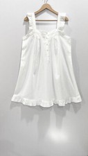 SoieRose 100 White Cotton Victorian Nightgown - SR-1002