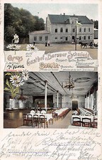 Borna bei Chemnitz Sachsen Gasthof Bornaer Schmiede Litho Postkarte 1908