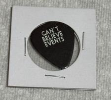 ERIC CLAPTON Tour Guitar Pick Concert Stage Plectrum CAN'T BELIEVE EVENTS C.B.E.
