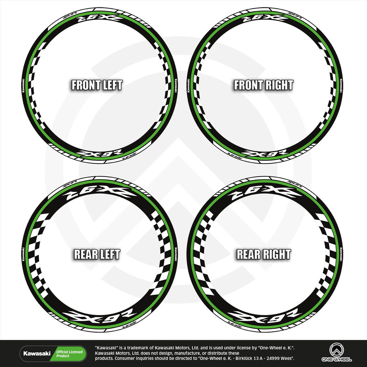 ruriページ Kawasaki Motorcycle 1998 OEM Parts Diagram for Rear Wheel