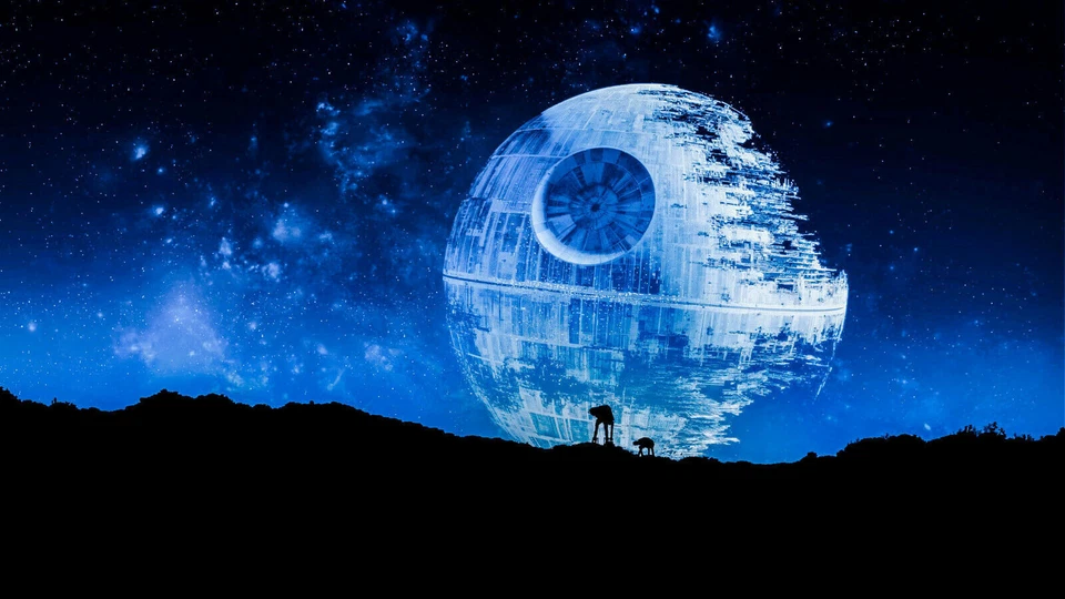 Star Wars Todesstern Film Leinwand Bilder Wandbilder - Hochwertiger Kunstdruck - Bild 2 von 4