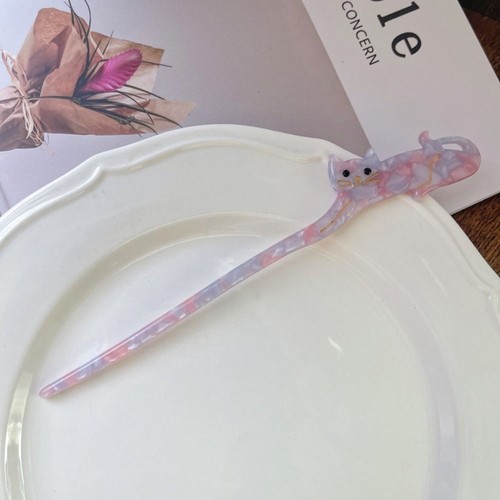Cat Hairpin Zircon Hair Accessories Fashion Hair Sticks - Picture 7 of 17