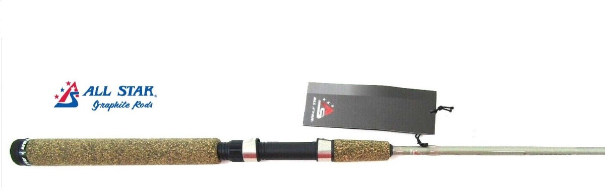 ALL STAR 6' PANFISH JIG ROD GRAPHITE ASP SERIES CRAPPIE DOCK