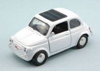 New Ray 1/32 Fiat 500 F 1965 Weiss Statisches Modell Diecast