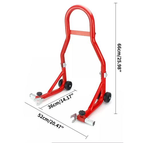 Xtron Motorcycle Rear Fork Paddock Wheel Lift Stand with V-Adapters - Picture 5 of 9