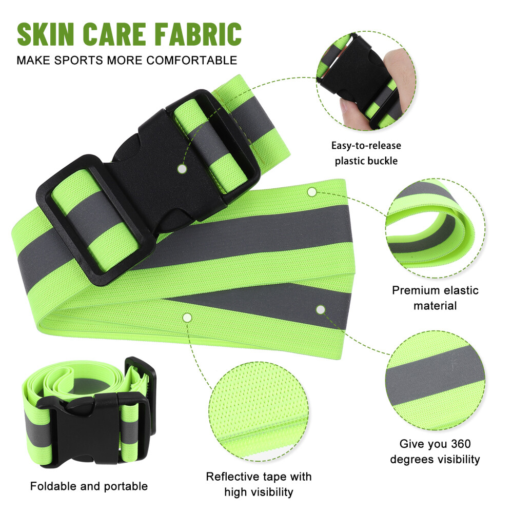 Highly Visible Belt Reflective Gear Horseback Riding Safety LED Running