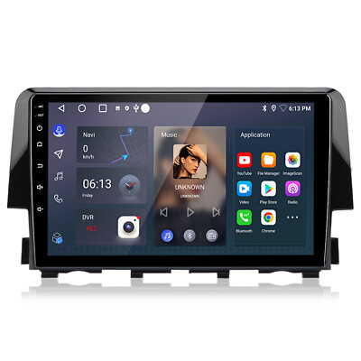 For Honda Civic 2016-2020 Carplay Android 14 Car Stereo Radio GPS Navi BT WIFI