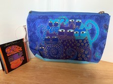 LAUREL BURCH Canvas Cosmetic Bag  Makeup Zippered Bag  LB2090  New
