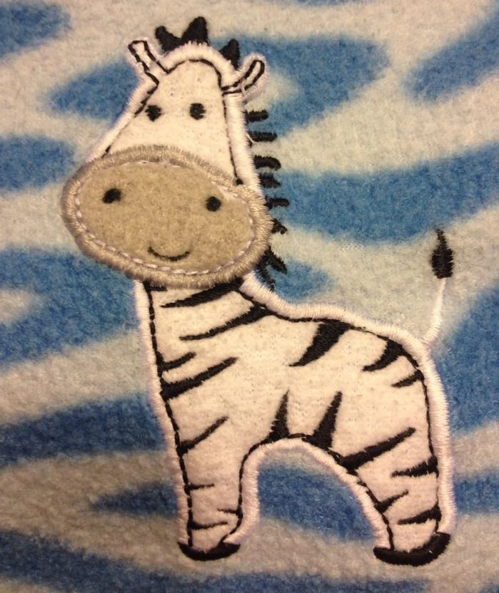 NUEVA Manta Garanimals Azul Rayas Cebra Blanca Nueva Con Etiquetas Foto 2 de 3