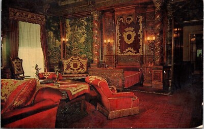 Frederick Vanderbild Hudson River Mansion Historic Hyde Park NY Postcard 4c