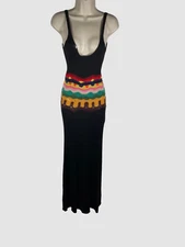 $3500 Gabriela Hearst Women's Black Sainz Maxi Dress XS