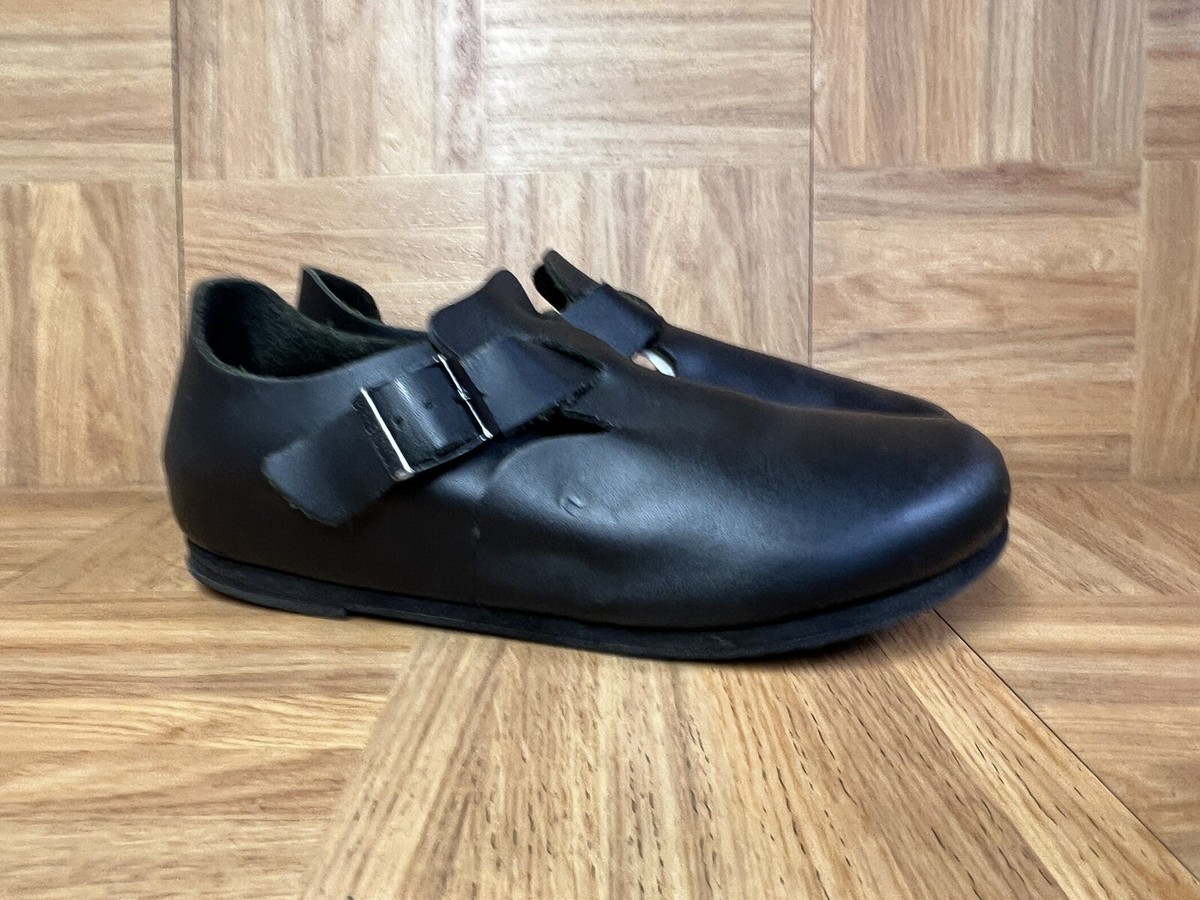 RARE🔥 Birkenstock Clog Boston Buckle Black Leather Sz 39 L8 M6