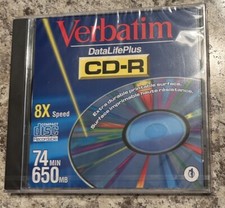 Verbatim Data Life Plus CD-R With Case 74 Min 650 MB: 1 Disc from 1999  2170 