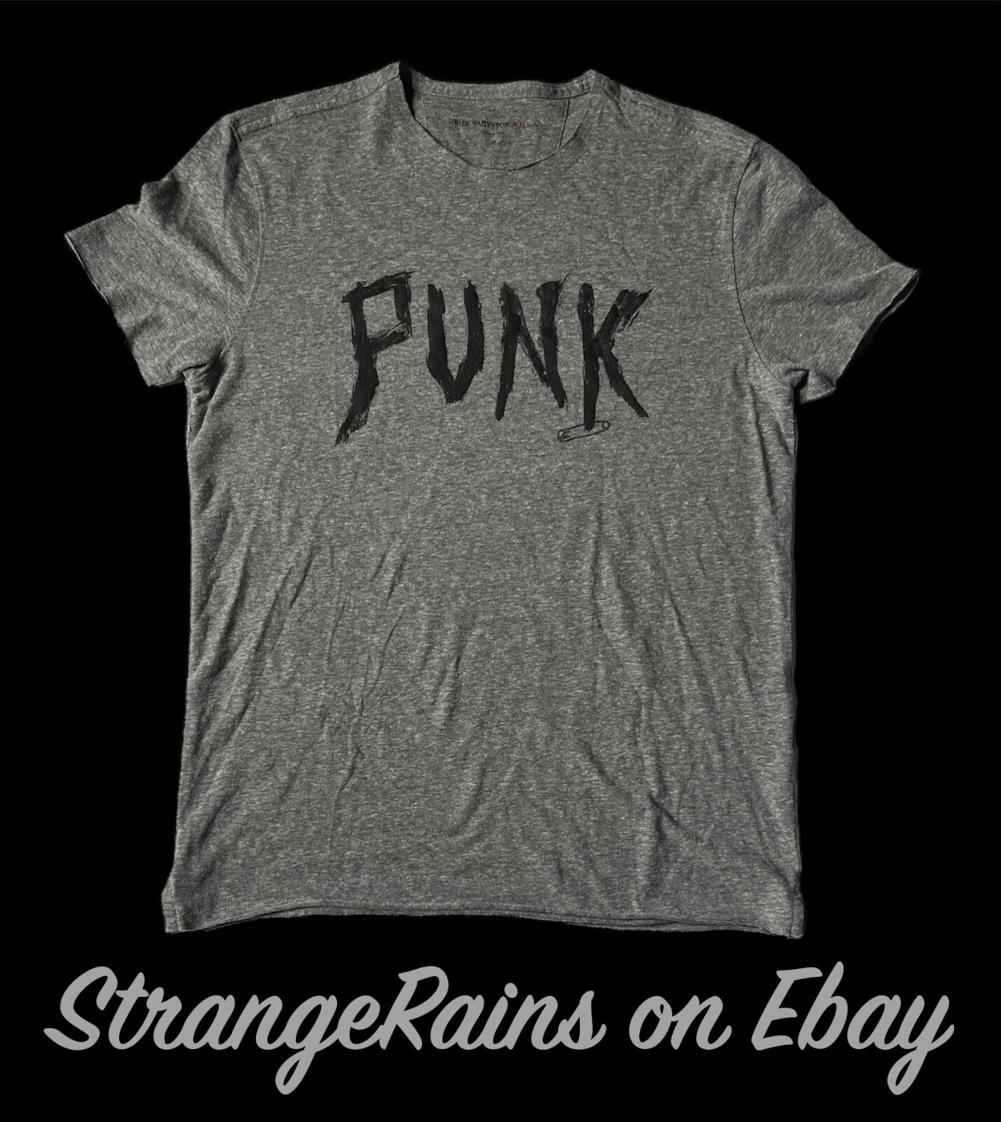 Authentic John Varvatos Punk Rock Safety Pin Band Shi… Gem