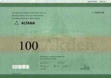 ALTANA AG Bad Homburg 1997 Pharma DAX Wert Varta 500 DM Historische Wertpapiere