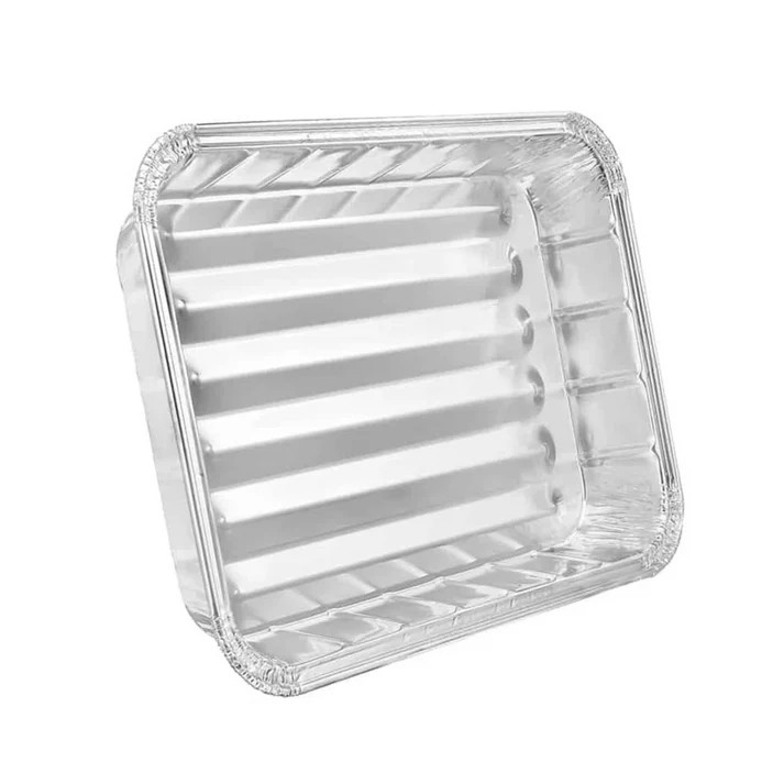 Large Broiler Pan Aluminum Disposable For Baking, BBQ & Grill Tray 200 CT 1 Case