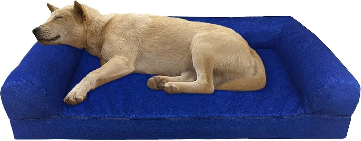 Dogbed4less Orthopedic Gel Memory Foam Pet Sofa Lounge Bed with Waterproof  Liner