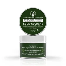 OakCityBeardCo.- (Sandalwood Bourbon) Solid Cologne - 1oz - Popular Scent!