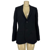 J.Crew Size 6 Women Ludlow Black Blazer Two Button Wool Jacket Career 4-32