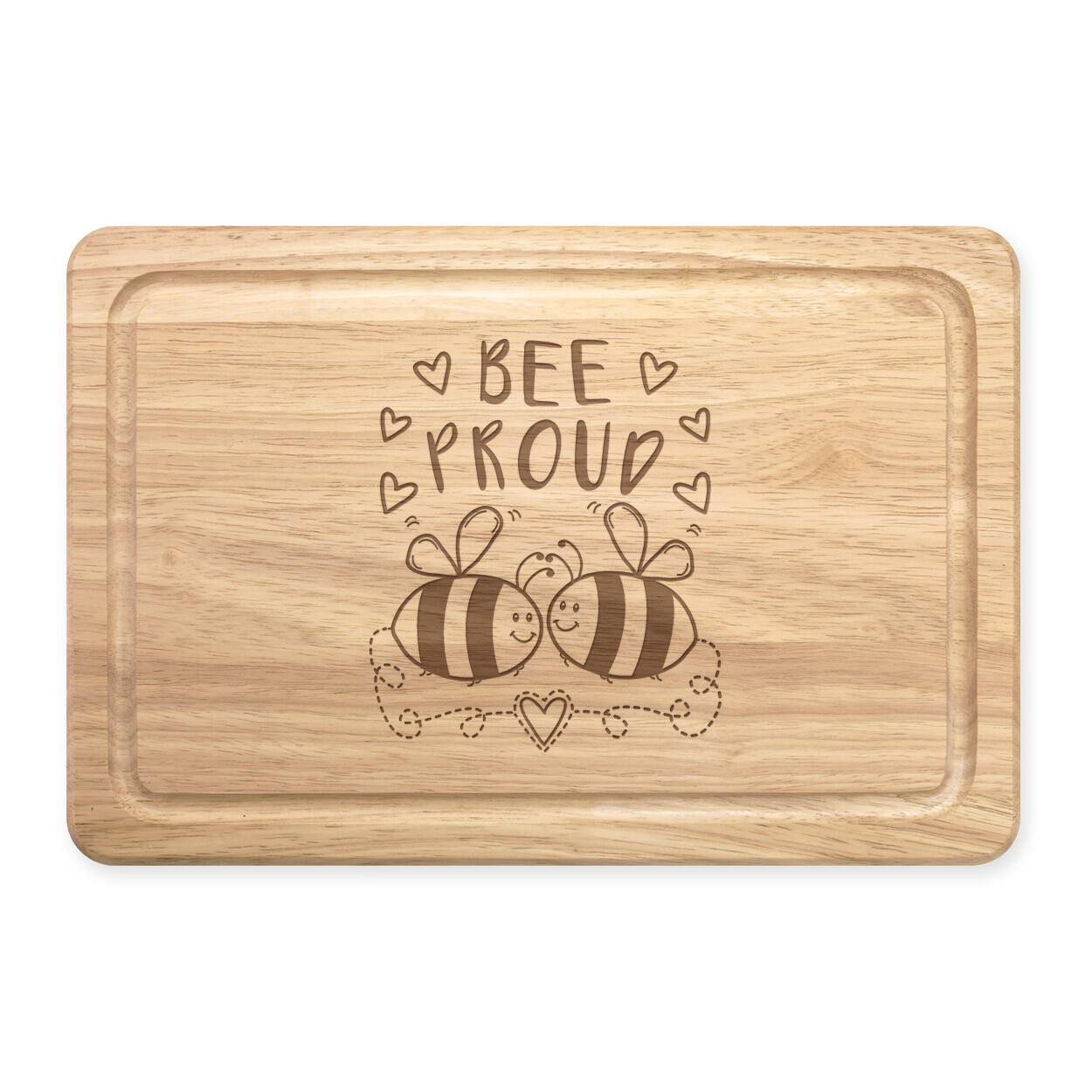 Rainbow Bee Proud LGBT Rectangular Chopping Board Gay Pride Joke Animal Be
