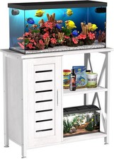 20-29 Gallon Fish Tank Stand Aquarium Stand W/ Cabinet Accessories Storage Heavy
