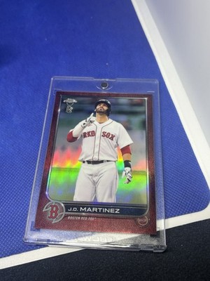 2022 Topps Chrome Ben Baller Edition #67 J.D. Martinez Red Refractor /5 SSP