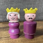 Vintage Fisher Price Little People Play Castle #993 King & Queen Figures