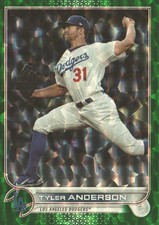 2022 Topps Update Green Foil #US190 Tyler Anderson /499