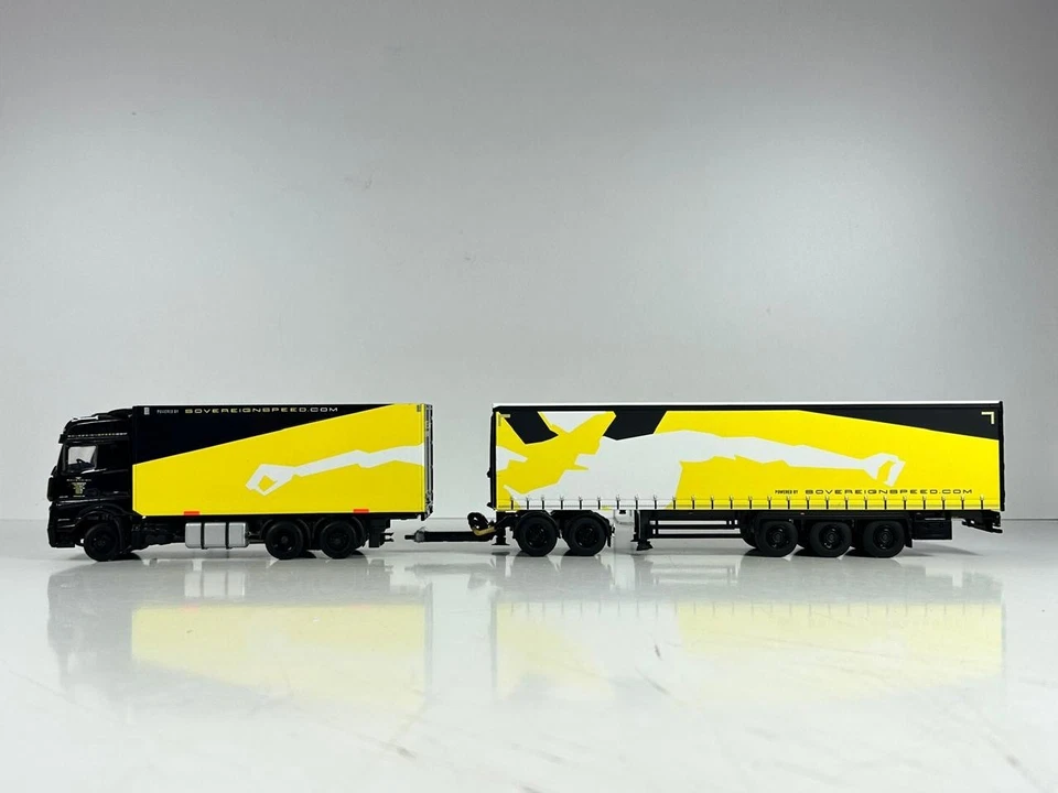 WSI truck models, MB Actros MP4 Big Space 6X2 Tag Axle Combi , SOVEREIGN SPEED - Image 2 of 4
